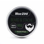 Blue ZOO Organic Natural Beard Care Wax Balm Men Styling Moisturizing Smoothing Gentlemen Natural Beard Oil Balm Drape Smooth