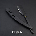 Vintage Straight Razor Foldable  Handle 420 Stainless Steel Shaving Beard Hair Cutting Eyebrow shaping