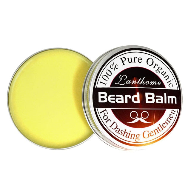 Professional Natural Organic Beard Oil Balm Moustache Wax Beard Growth Caring Smooth Styling Universal For Styling Salon TSLM2