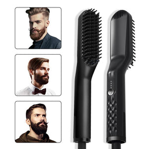 3 in1 Quick Heater Beard Straightener Hair Brush Ionic Electric Straightener Comb Multifunctional Hair Styling Tool Hot Comb