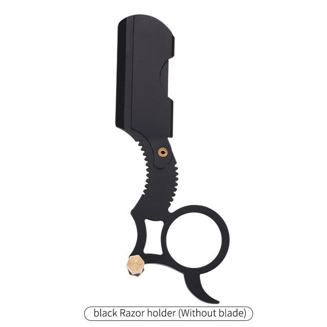 High Quality Men Stainless steel Straight Barber Edge Steel Safety Razors Beard Shaving Knife Hair Removal Tools