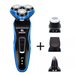 3 In 1 Men Electric Shaver Triple Blade Razor Men Clipper Rechargeable Shaving 4D Professional Beard Trimmer Razor Nose Trimmer