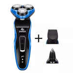 3 In 1 Men Electric Shaver Triple Blade Razor Men Clipper Rechargeable Shaving 4D Professional Beard Trimmer Razor Nose Trimmer