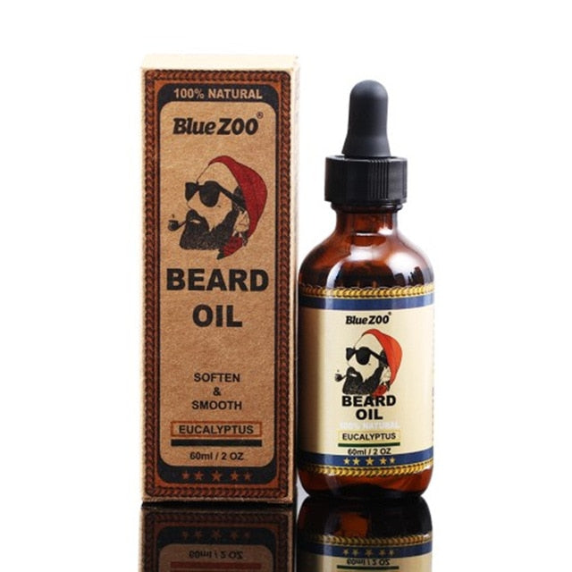Natural Face Beard Styling Oil Beard Balm Moustache Wax Cream Oil Nourishing Smoothing Beard Growth Oil for Men Beard Care Kit