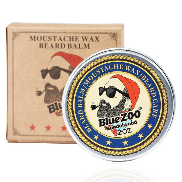 Natural Face Beard Styling Oil Beard Balm Moustache Wax Cream Oil Nourishing Smoothing Beard Growth Oil for Men Beard Care Kit