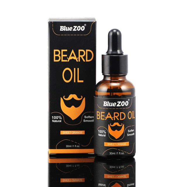 Natural Face Beard Styling Oil Beard Balm Moustache Wax Cream Oil Nourishing Smoothing Beard Growth Oil for Men Beard Care Kit