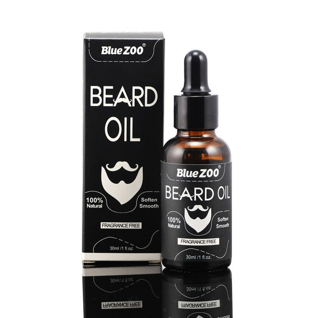 Natural Face Beard Styling Oil Beard Balm Moustache Wax Cream Oil Nourishing Smoothing Beard Growth Oil for Men Beard Care Kit