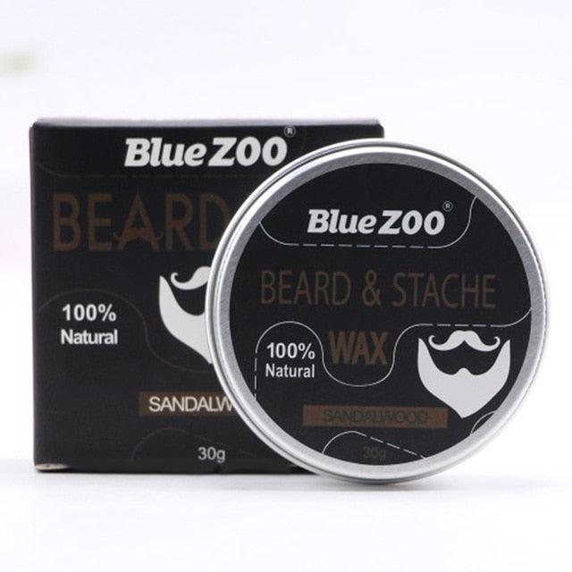 Natural Face Beard Styling Oil Beard Balm Moustache Wax Cream Oil Nourishing Smoothing Beard Growth Oil for Men Beard Care Kit