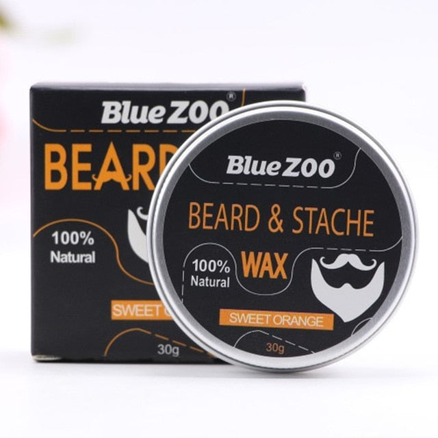 Natural Face Beard Styling Oil Beard Balm Moustache Wax Cream Oil Nourishing Smoothing Beard Growth Oil for Men Beard Care Kit