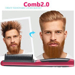 3 in1 Quick Heater Beard Straightener Hair Brush Ionic Electric Straightener Comb Multifunctional Hair Styling Tool Hot Comb