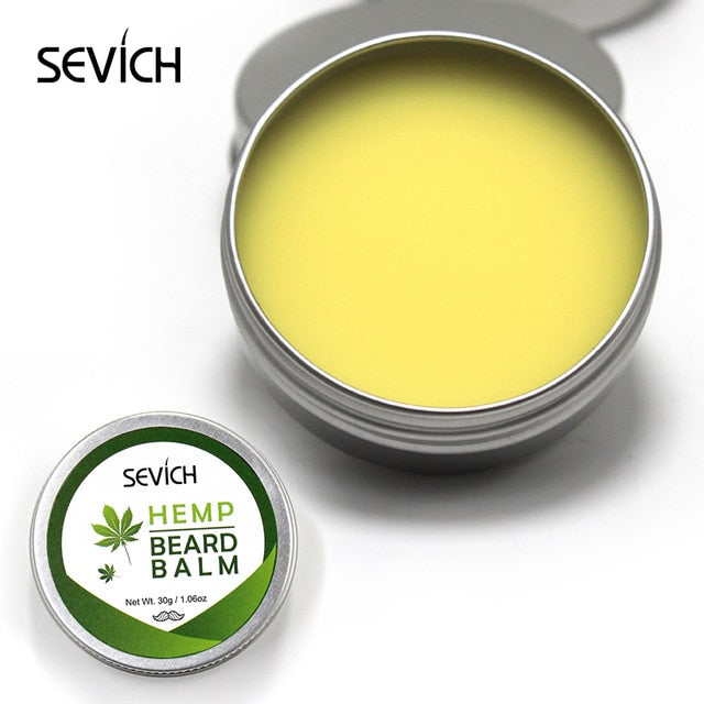 Sevich 60g Beard Blam For Beard Care Moisturizing Repair Split Ends Beard Soften Beard Conditioner Moustache Beard Shaping Cream