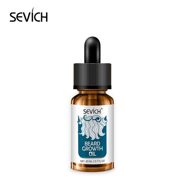 Sevich 2 pcs Beard Care Sets Natural  Beard Growth Oil + Beard Balm For beard Smooth Styling Avoid Beard Hair Loss Products