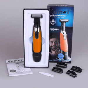 Kemei 1971 Electric Hair Trimmer Rechargeable Cordless For Men Beard Trimmer 0mm Baldheaded Hair Clipper Cutting Machine