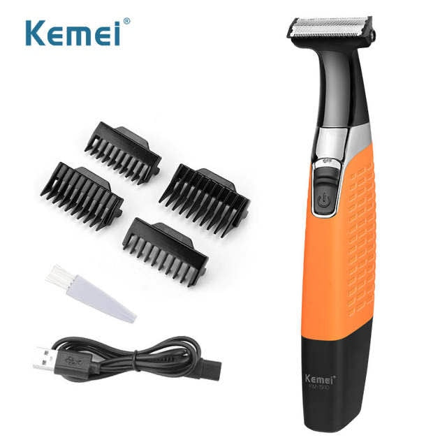 Kemei 1971 Electric Hair Trimmer Rechargeable Cordless For Men Beard Trimmer 0mm Baldheaded Hair Clipper Cutting Machine
