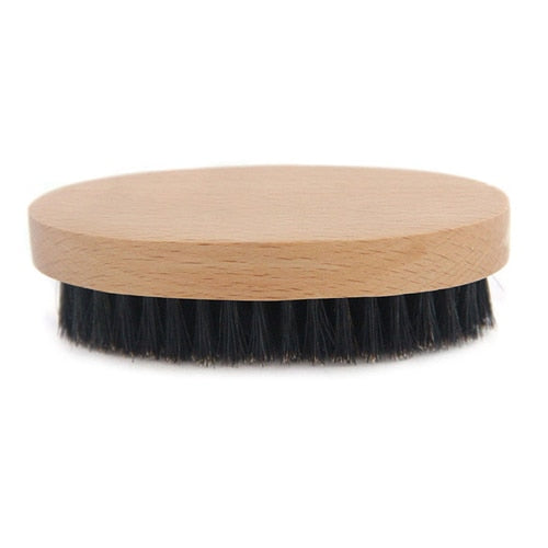 2020 New Natural Hemu Beard Brush For Men Bamboo Face Massage That Works Wonders To Comb Beards and Mustach