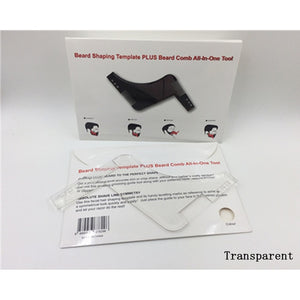 New Men Beard Shaping Styling Template Comb Men's Double Sided Beards Combs Beauty Tool for Hair Beard Trim Templates Innovative