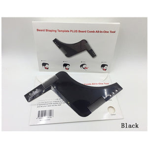 New Men Beard Shaping Styling Template Comb Men's Double Sided Beards Combs Beauty Tool for Hair Beard Trim Templates Innovative