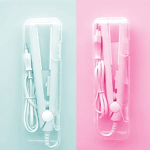 Curling Iron Mini Hair straightener Iron Ceramic Straightening  Styling Tools Hair Curler Flat Iron Beard straightener