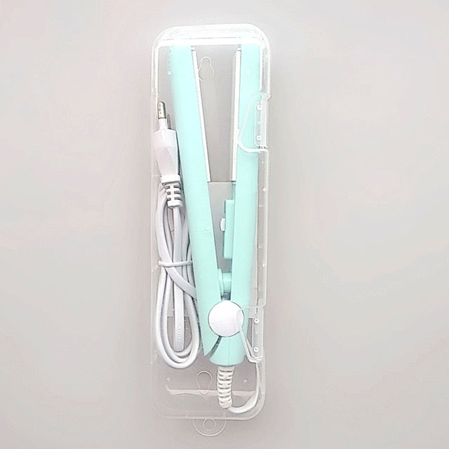 Curling Iron Mini Hair straightener Iron Ceramic Straightening  Styling Tools Hair Curler Flat Iron Beard straightener