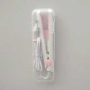 Curling Iron Mini Hair straightener Iron Ceramic Straightening  Styling Tools Hair Curler Flat Iron Beard straightener
