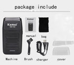 Kemei KM-1102 Rechargeable Cordless Shaver for Men Twin Blade Reciprocating Beard Razor Face Care Multifunction Strong Trimmer