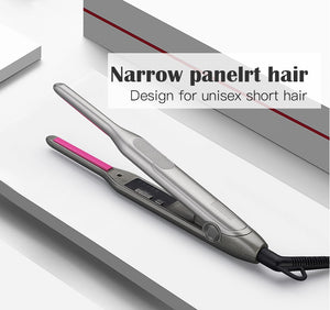 Professional Flat Iron for Short Hair 2 in 1 LED Hair Straightener Ceramic Beard Hair Straightener Curling Iron hair curler