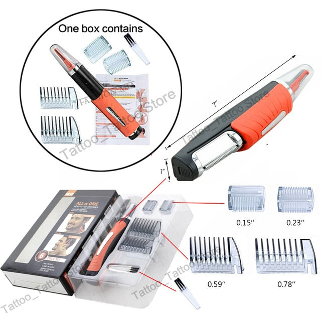 6 in 1 Micro Touches Hair Trimmer Multi-function Electric Shaver Portable Shaving Razor Care Men Beard Trimmer Machine Razor