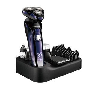 Wet dry 4D electric shaver for men beard hair trimmer electric razor rechargeable bald shaving machine LCD display grooming kit