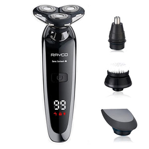 New Electric Shaver Rechargeable Shaving Machine Cleaning Beard Electric Razor for Men Digital Display Waterproof  Washable