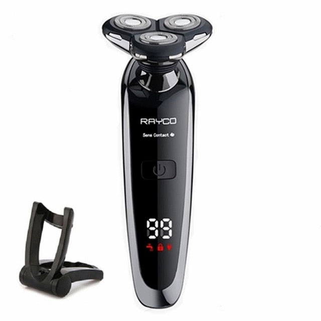 New Electric Shaver Rechargeable Shaving Machine Cleaning Beard Electric Razor for Men Digital Display Waterproof  Washable