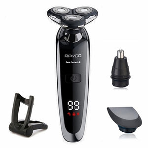 New Electric Shaver Rechargeable Shaving Machine Cleaning Beard Electric Razor for Men Digital Display Waterproof  Washable