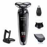 New Electric Shaver Rechargeable Shaving Machine Cleaning Beard Electric Razor for Men Digital Display Waterproof  Washable