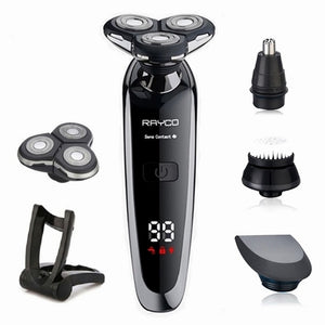 New Electric Shaver Rechargeable Shaving Machine Cleaning Beard Electric Razor for Men Digital Display Waterproof  Washable