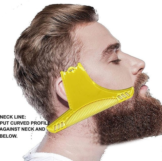 New Fashion Men Beard Shaping Styling Template Comb Men's Beards Combs Beauty Tool for Hair Beard Trim Templatesival