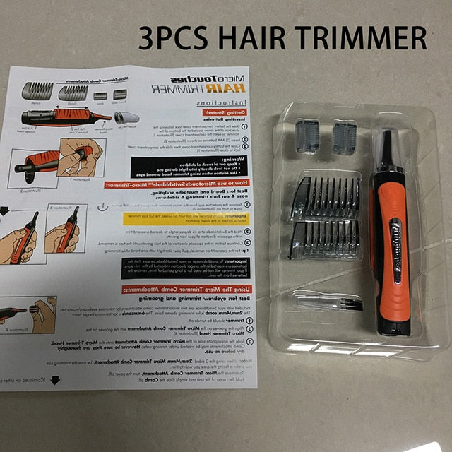 6 in 1 Micro Touches Hair Trimmer Multi-function Electric Shaver Portable Shaving Razor Care Men Beard Trimmer Machine Razor