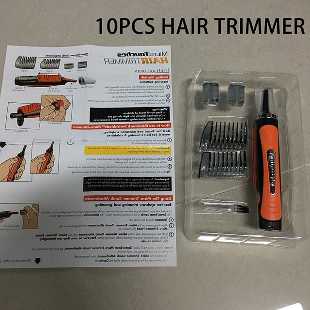 6 in 1 Micro Touches Hair Trimmer Multi-function Electric Shaver Portable Shaving Razor Care Men Beard Trimmer Machine Razor