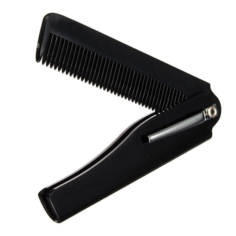 1 Pcs Mens Womens Beauty Handmade Folding Pocket Clip Hair Moustache Beard Comb