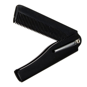1 Pcs Mens Womens Beauty Handmade Folding Pocket Clip Hair Moustache Beard Comb