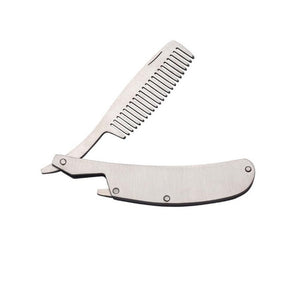 1 Pcs Mens Womens Beauty Handmade Folding Pocket Clip Hair Moustache Beard Comb