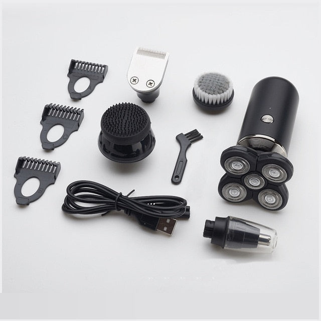 2020 New Electric Shaver Rechargeable Electric Beard Trimmer Shaving Machine for Men Beard Razor Wet-Dry Dual Use Washable