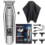 Kemei professional hair clipper beard trimmer men's hair trimmer LCD digital display 0mm cordless haircut electric razor 5