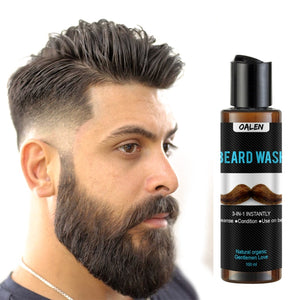 100ml Men Beard Wash Beard Shampoo Deep Cleansing Nourishing Beard Cleanser Repair Conditioner Keep Beard Shaping Growth Liquid